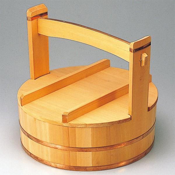 おかもち 木製 尺6寸 岡持 取っ手付き 桶 業務用 （ 出前箱 鮨 出前