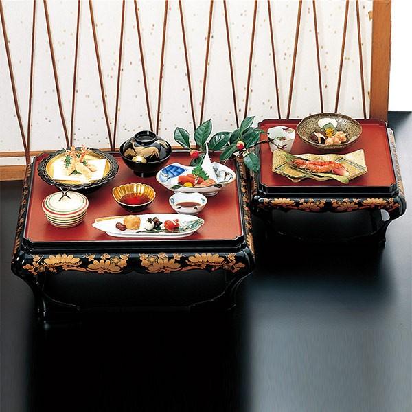 殿様膳 仁ノ膳 片面タイプ 足付 朱 干漆タタキ 松竹梅 お膳 業務用