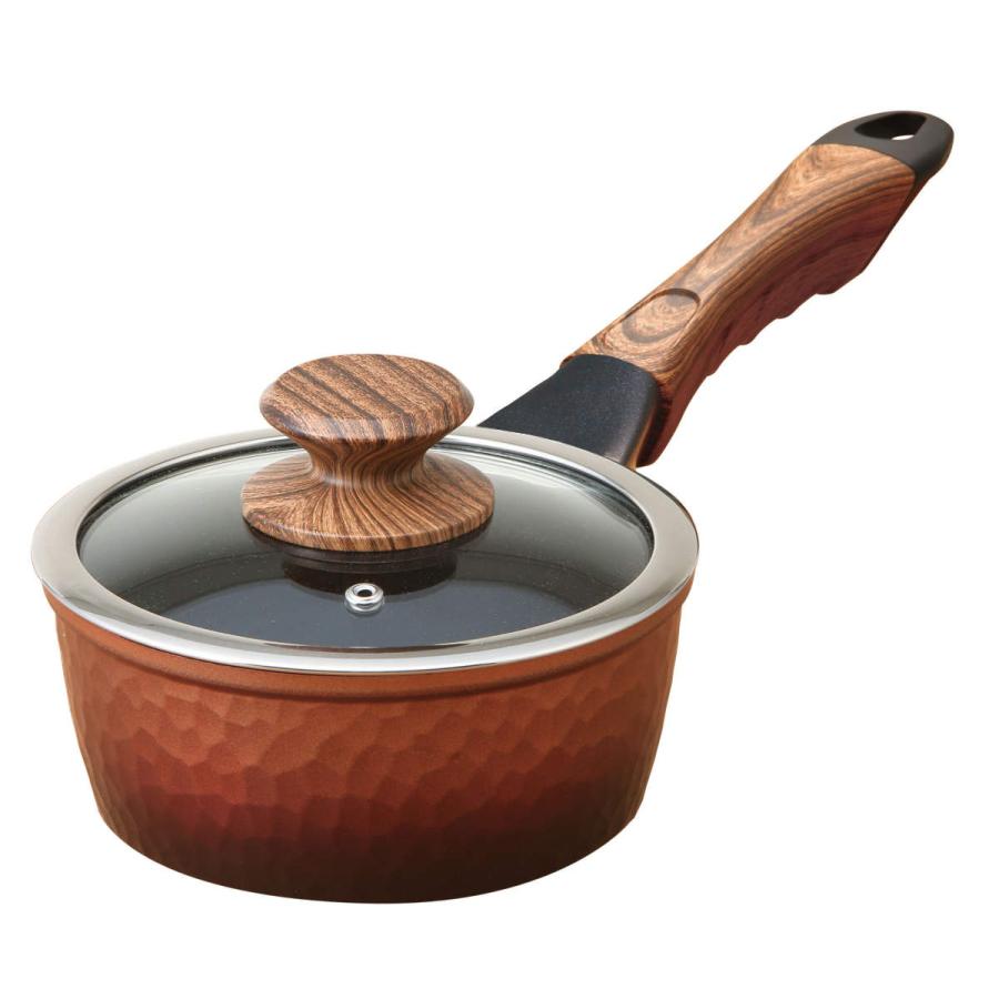 谷口金属工業 片手鍋 16cm IH対応 槌目鍋 （ ガス火対応 片手なべ 金属