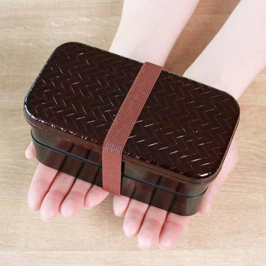 お弁当箱 2段 HAKOYA あじろ 長角二段弁当 S 500ml ランチボックス