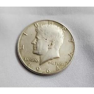 1964 年のケネディ ハーフダラーコイン 未流通 90% 米国銀貨 : WORLDRE