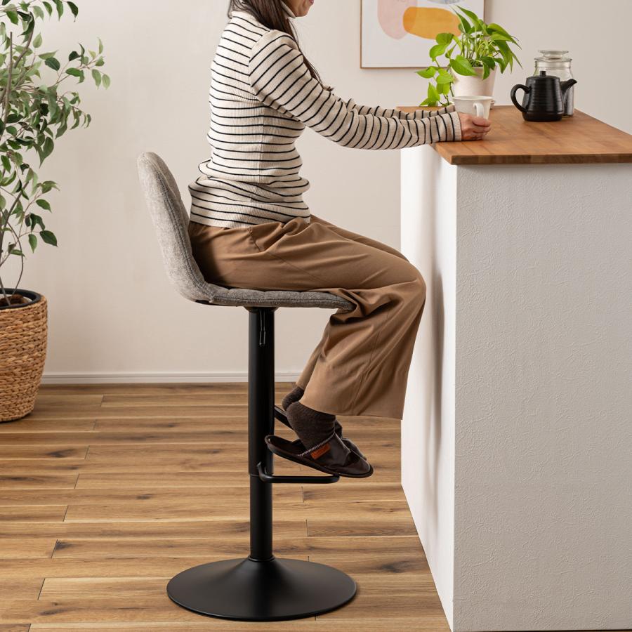 カウンターチェア おしゃれ 1脚 回転式 回る バーチェア チェア