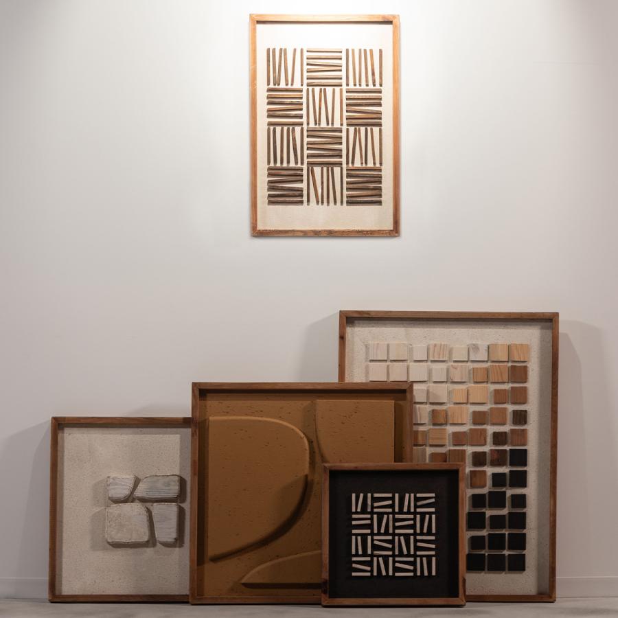 アートパネル モダン 52×52cm おしゃれ 立体的 北欧 アートボード