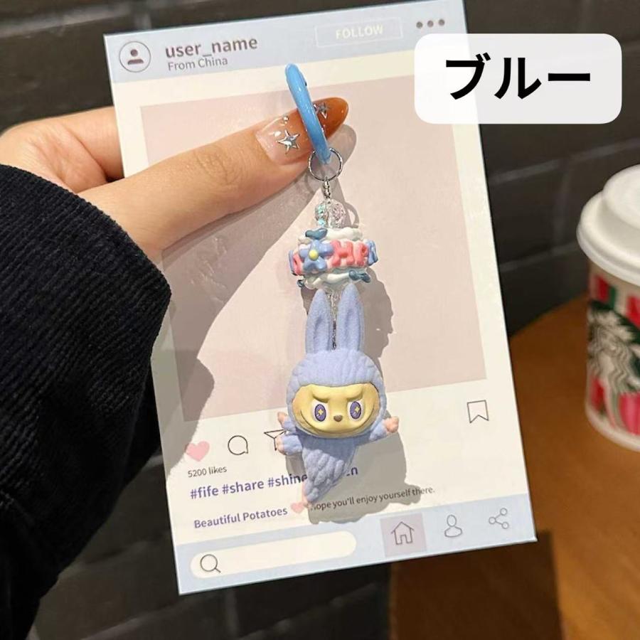 期間限定500円offクーポン／全6色 ラブブ ぬいぐるみストラップ スマホ