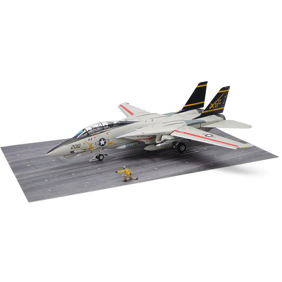 タミヤ 1/48 グラマン F-14A トムキャット (後期型) 発艦セット【61122