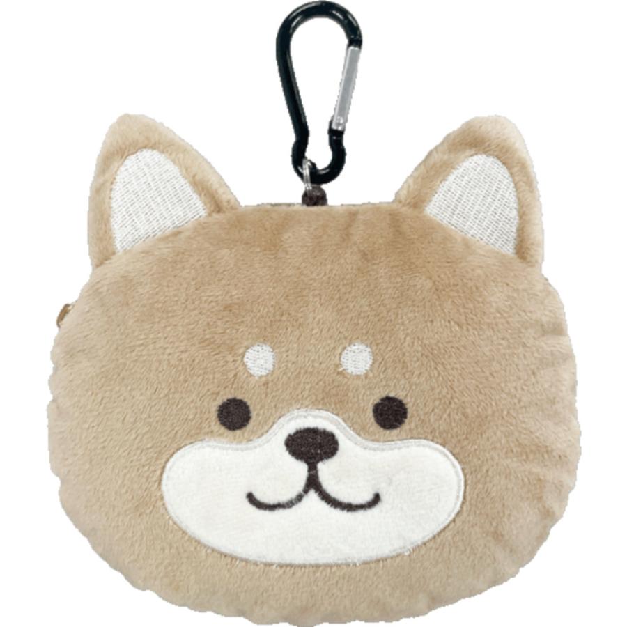 ☆ 柴犬 もちもちリール付きパスケース パスケース リール付き