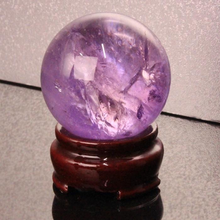 アメジスト 丸玉 原石 Amethyst 紫水晶 水晶玉 天然石【48mm