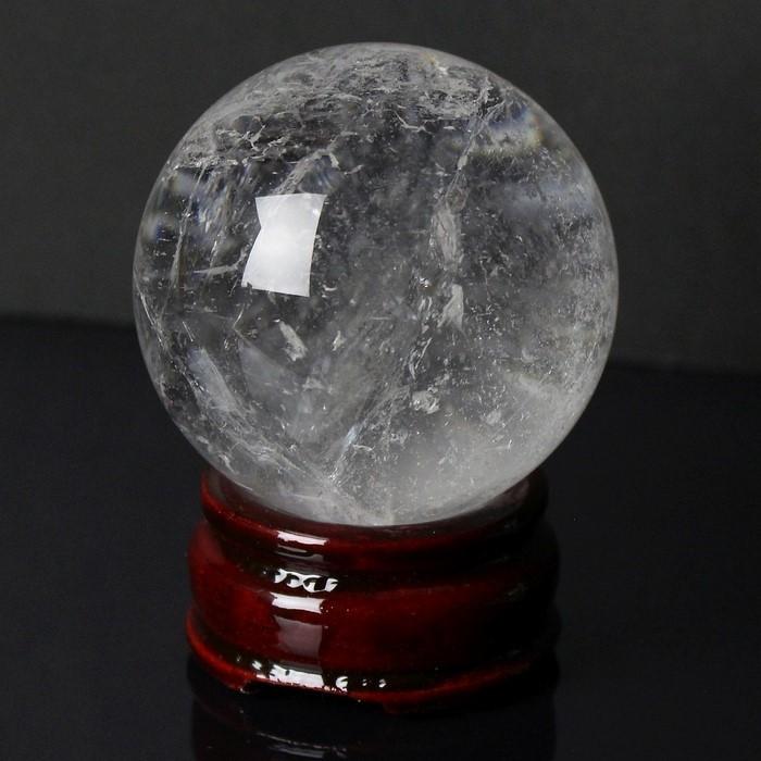 水晶 丸玉 球体 原石 鉱物 置物 クォーツ クラスター 石 天然石【56mm