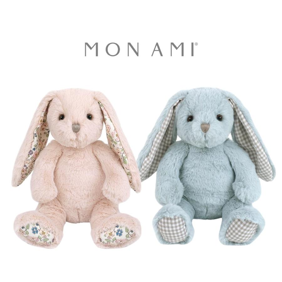 MON AMI 垂れ耳 うさぎ ぬいぐるみ フェイス ピンクバニー アッシャー