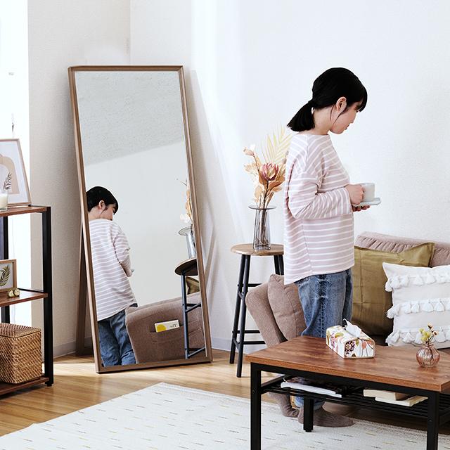 Luminous スタンドミラー 全身鏡 姿見鏡 幅60 高さ150 鏡 ミラー