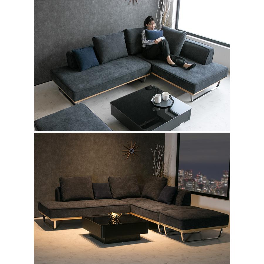 ソファ ソファー コーデュロイ 3人掛け カウチソファ ファブリック L字