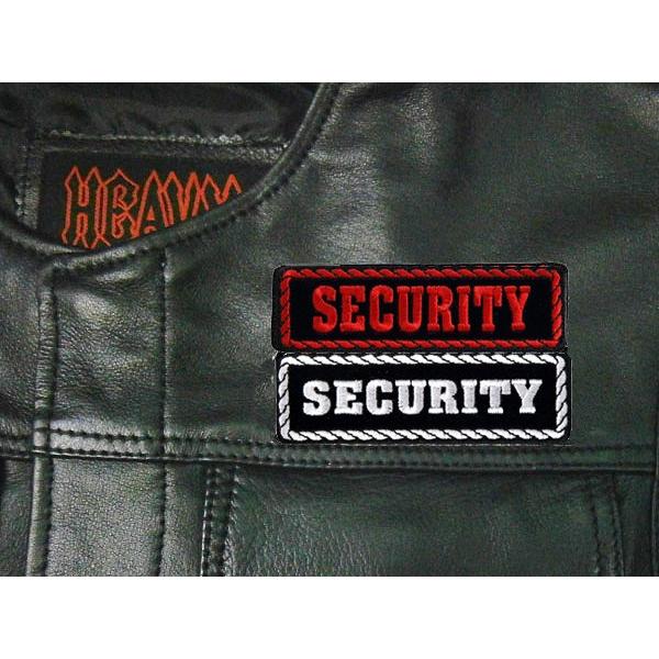 Hot Leathers】 MC役職パッチ 《SECURITY/警備》 刺繍パッチ 4インチ