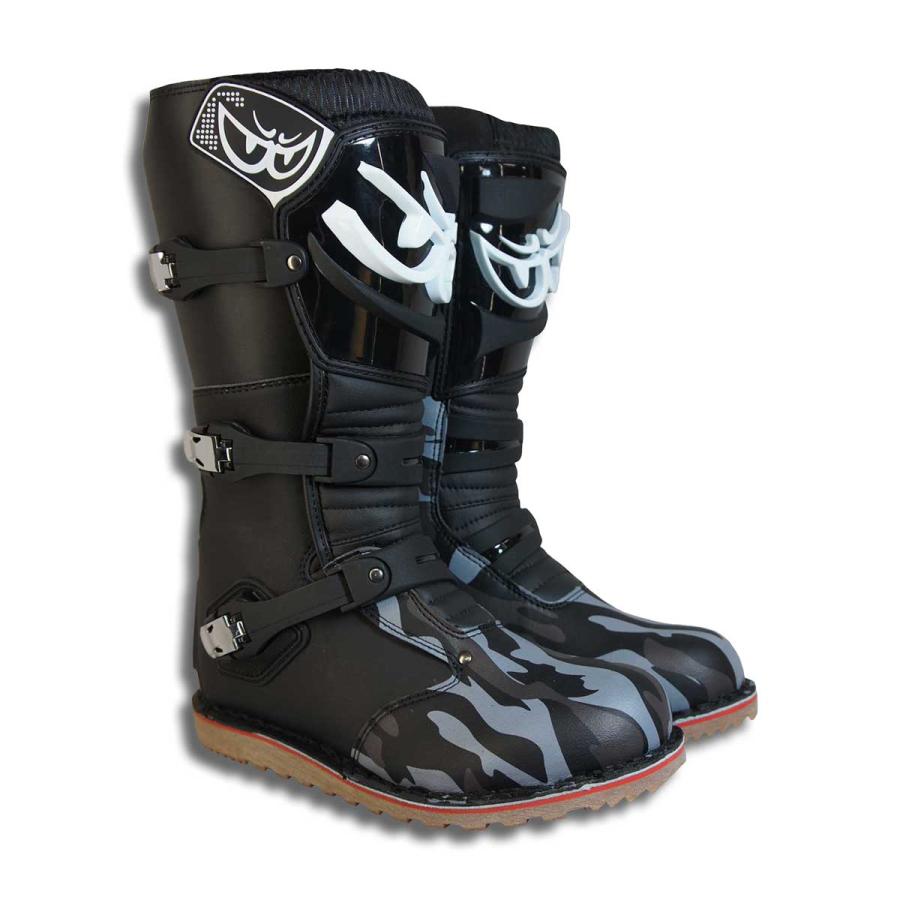 BERIK ベリックトライアルブーツ BOT-1221-BK CAMO OFFROAD BOOTS 林道