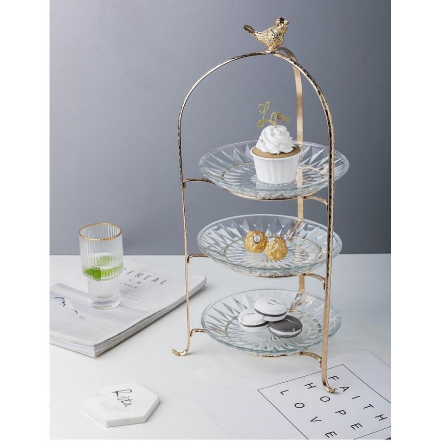 20220714-11 ケーキ スタンド プレート3段セット アフタヌーンティー