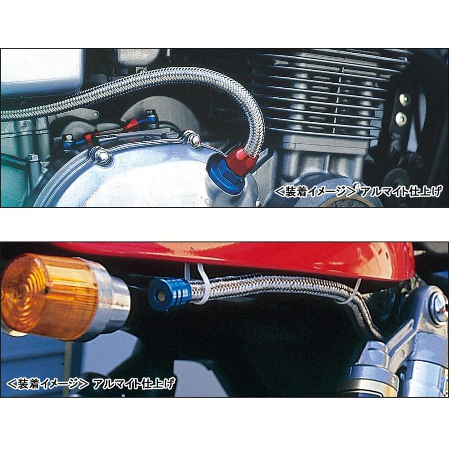 C.F.POSH ステンレスブレードブリーザーホースキット（KAWASAKI-1