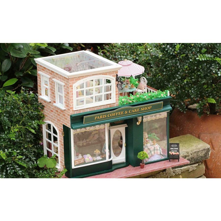ドールハウス ミニチュア 手作りキット セット DIY パリのモダンカフェ