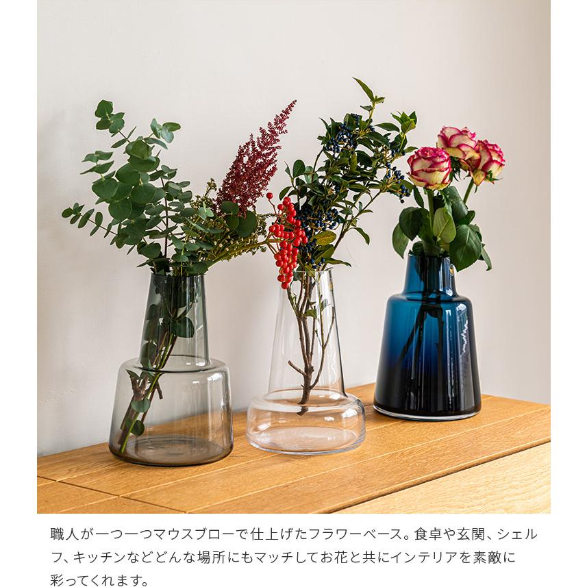 HOLMEGAARD 花瓶 フローラベース 24cm ホルムガード ガラス フラワー