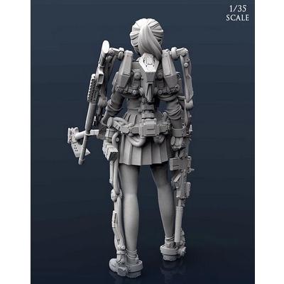 1/35 パワースーツを身に付けた盗賊団の美少女首領 未塗装 レジン製