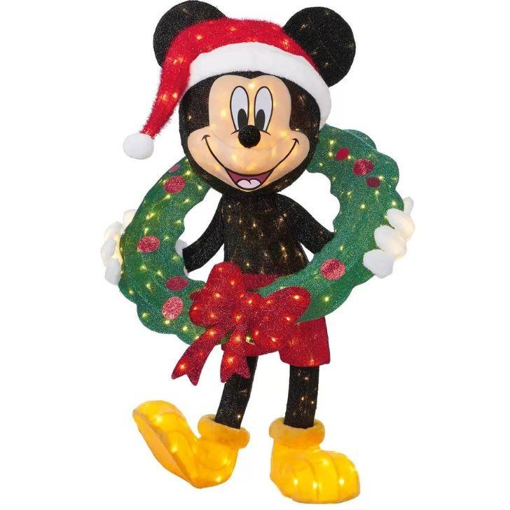 当日発送品 ホリデー ミッキーマウス LEDライト付き 高さ121センチ