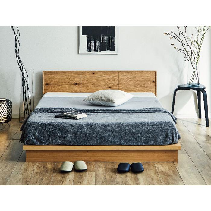 関家具 ベッド ダブルベッド フレーム 木製 節あり ナチュラル 北欧