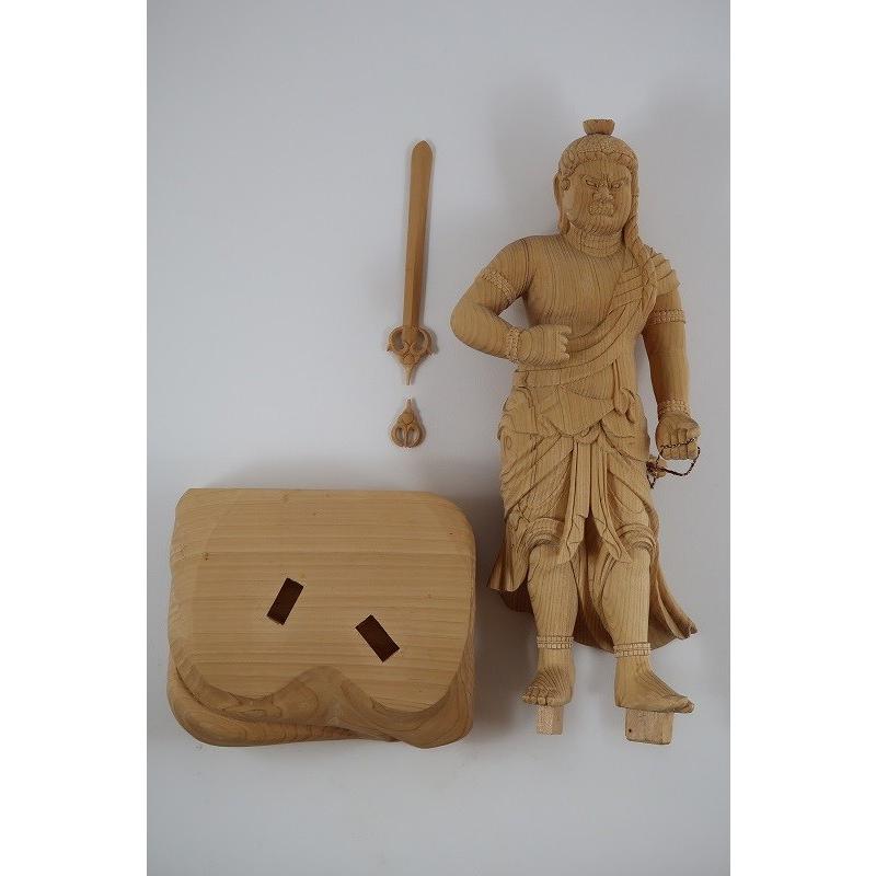 密教】木彫「不動明王立像」 仏像 仏壇 開運 厄除け 除災 : 森彫刻所