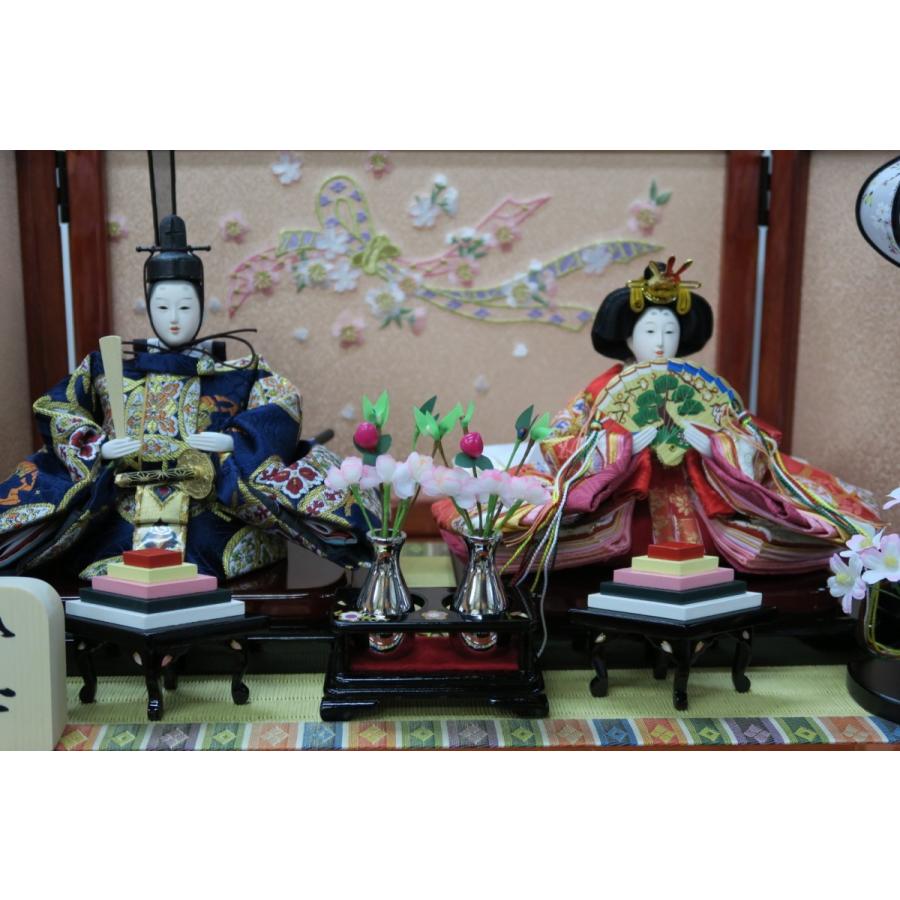 雛人形 55歓喜雛親王ひな綾音親王(収納平飾り)【お雛様】【収納飾り