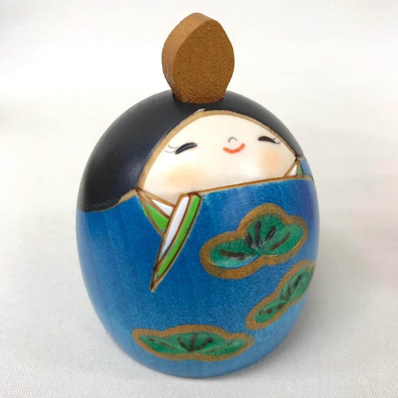 卯三郎作 こけし おひな様「笑い雛」 No-9-22 : 人形のモリシゲ - 通販