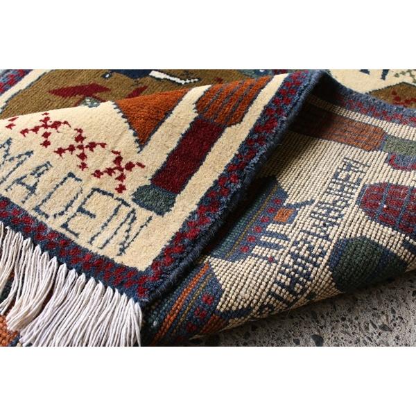 War Rug ウォーラグ 78×65cm アフガニスタン産 トルクメン族作 ラグ