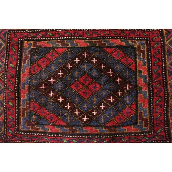 手織りキリム ＆ 絨毯 アフガニスタン産 マシュワニ族作 115×112cm