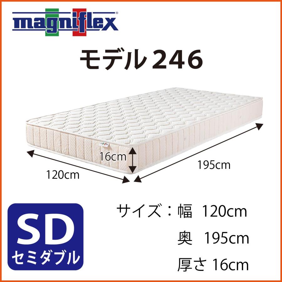 magniflex（マニフレックス） マットレス 高反発 セミダブルサイズ NEW