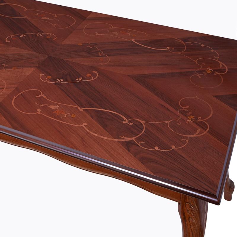 イタリア製 象嵌ダイニングテーブル 長方形 幅150cm/ イタリア