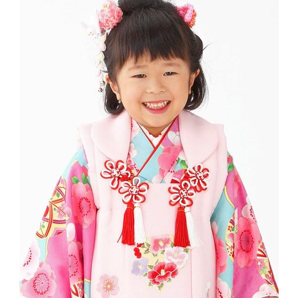 ◎mk-3310 未着用 七五三 女の子 着物 日本製 3歳 1-6 七五三 女の子