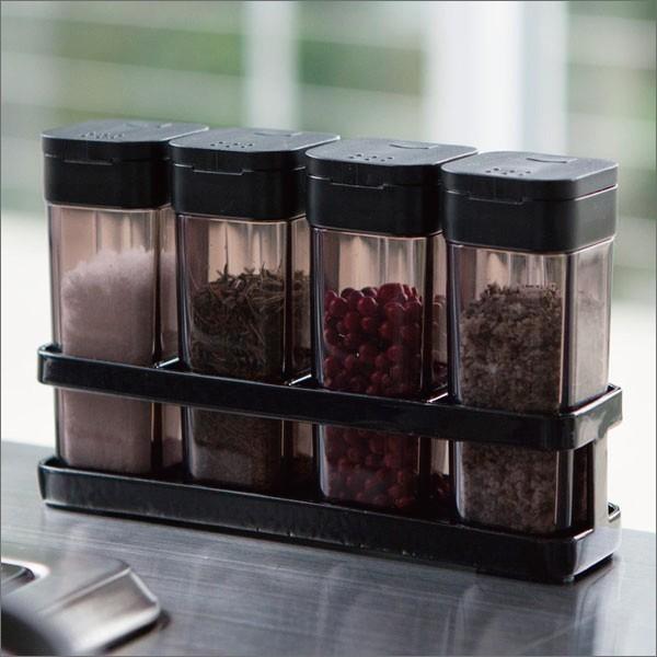 tower スパイスボトル＆ラック タワー 4連セット スパイスラック 調味