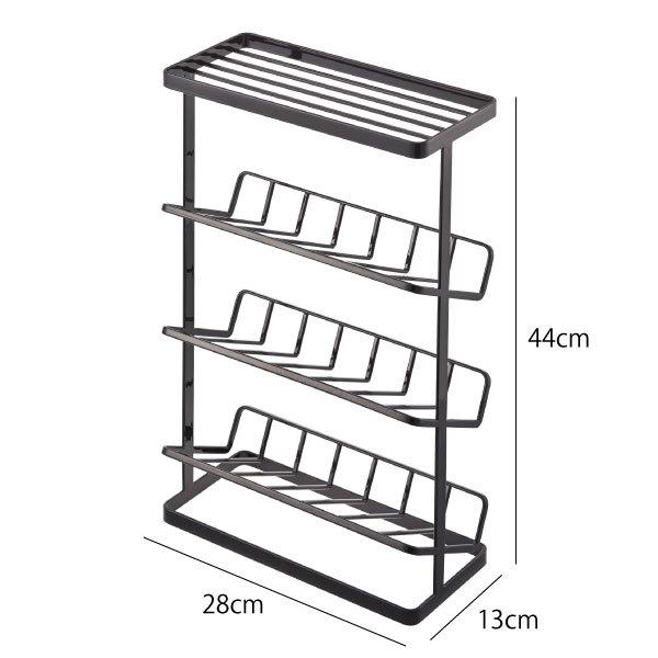 tower バスラック 4段 おしゃれ スリム 浴室収納 お風呂場収納