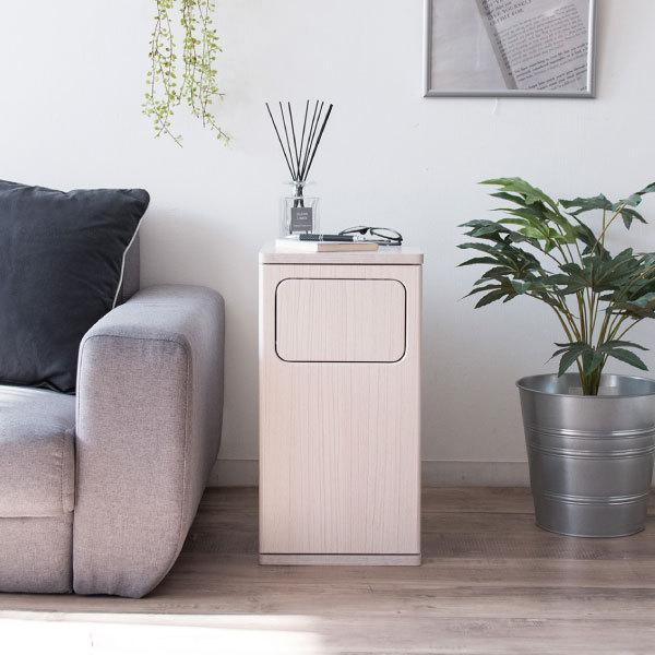 宮武製作所 ゴミ箱 おしゃれ 木製 20リットル スイング式 スリム