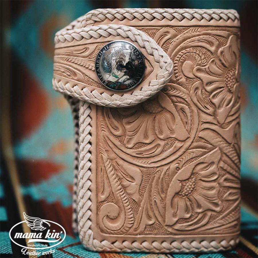 二つ折り財布/カービングウォレット/バイカーズウォレット/ライダース