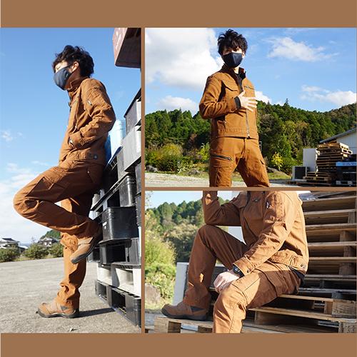 作業着 上下セット ジーベック 現場服 ジャケット カーゴパンツ