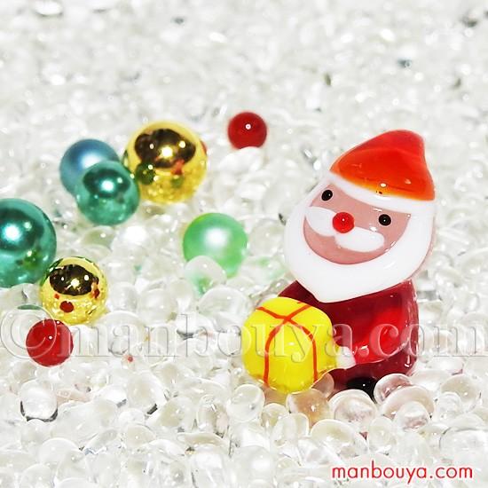 サンタクロース クリスマス ガラス細工 ミニチュア 飾り グラス