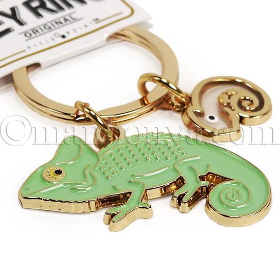 カメレオン グッズ 雑貨 キーホルダー 金属 おしゃれ アニマル