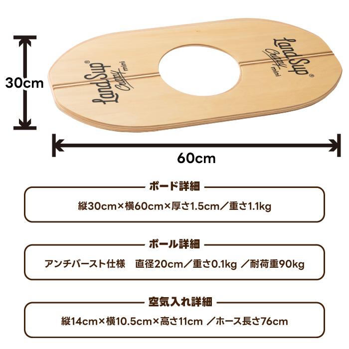 バランスボード 木製 大人 サーフィン LandSup ランドサップ Crazy