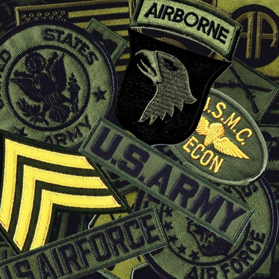 アイロン接着 サバゲー装備 刺繍 ワッペン ミリタリーパッチ 野戦用 お