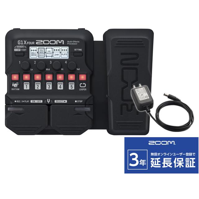 ズーム（zoom） ZOOM G1X FOUR + 純正ACアダプター「AD-16A/D」セット