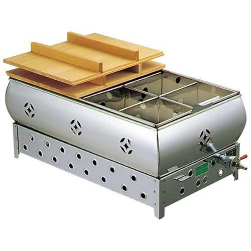 EBM 18−8 おでん鍋 尺8（54cm）LP / 業務用 8ッ仕切 ガス