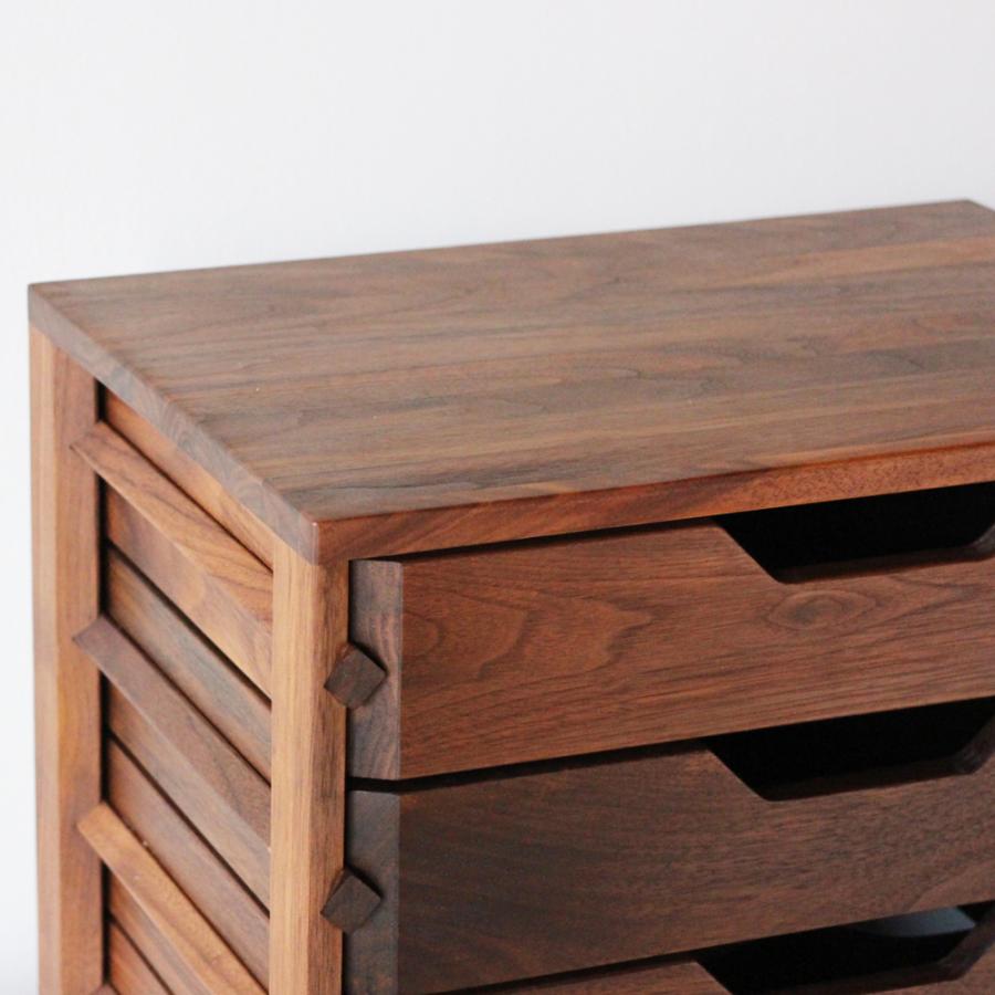 ミニチェスト 木製 北欧 卓上 おしゃれ 4段 幅39cm 小引出し A4 書類