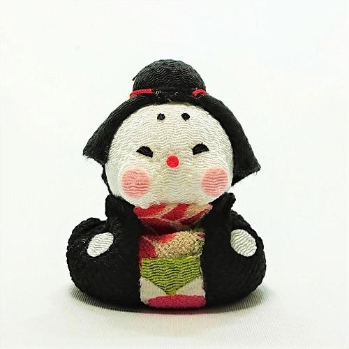 正月 置物 コンパクト ちりめん 小さい 可愛い / お手玉 お福さん 季節