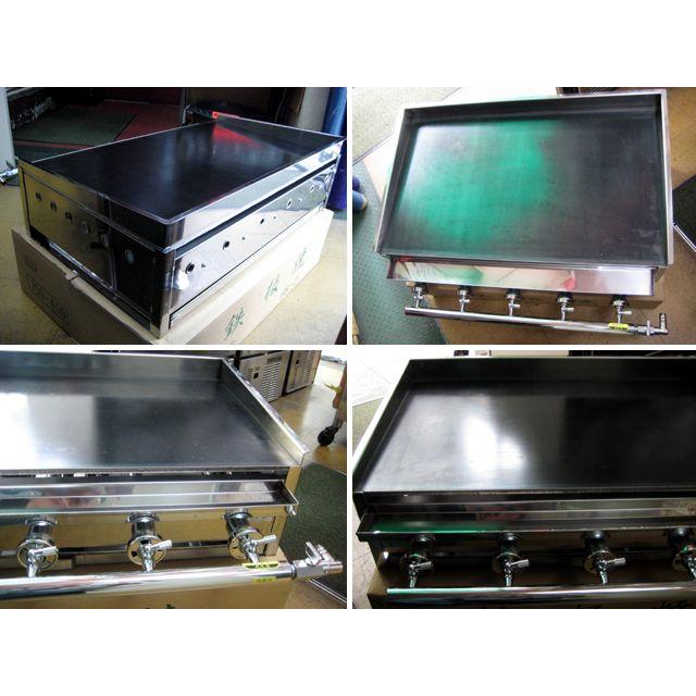 AKS 業務用 ガス式 鉄板焼き器/グリドル AK-2 (卓上型) 横幅760x奥行