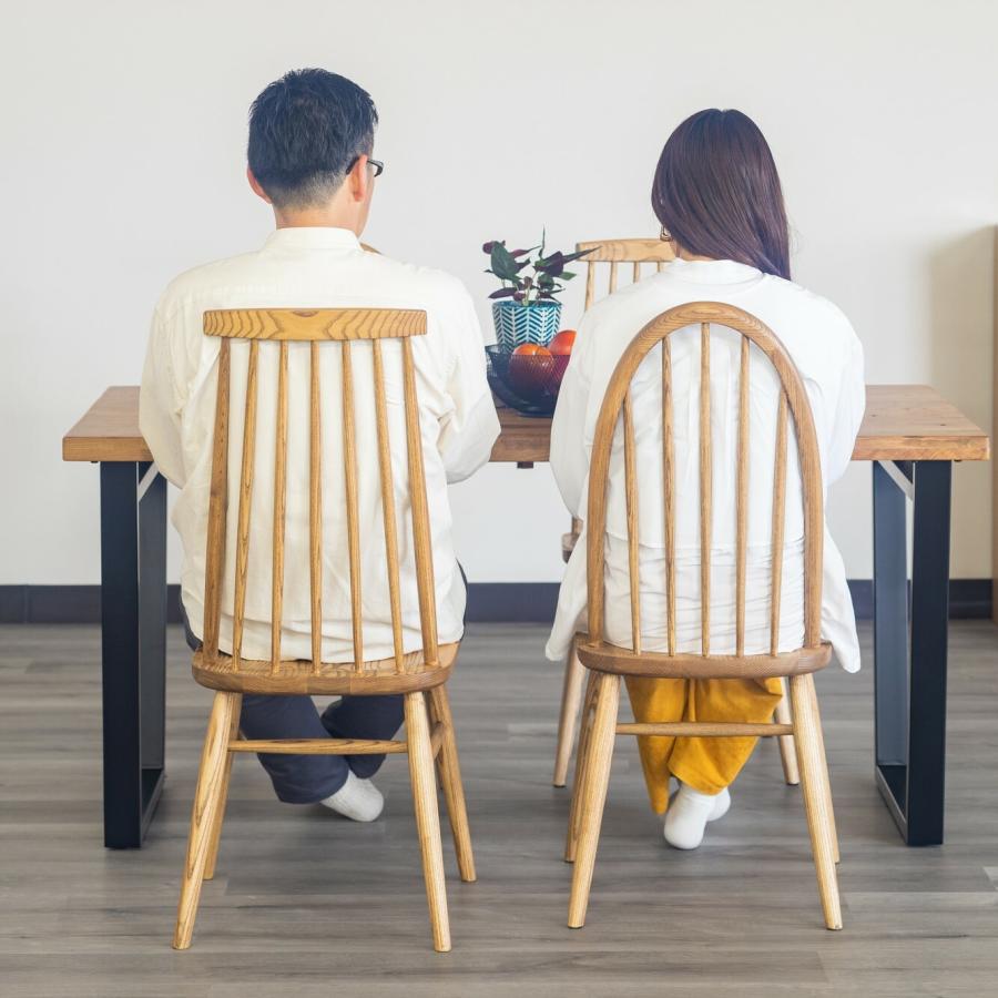 アッシュ無垢材のウィンザーチェア 【1脚のみ】＜ienowa/ハイバック