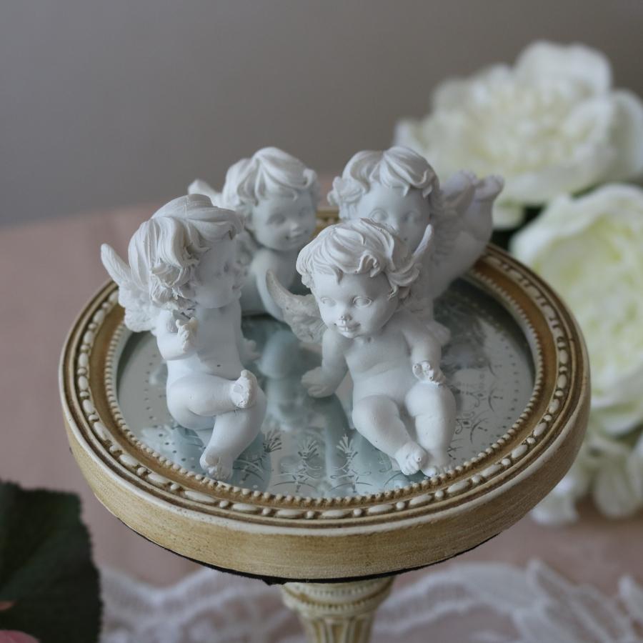 エンジェル 天使 置物 白 妖精 天使像 アンティーク 小物 オブジェ