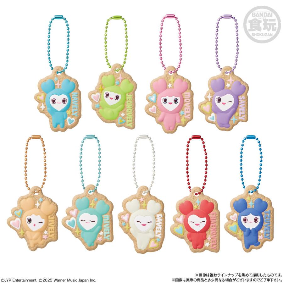 5個バラ売り〕バンダイ TWICE LOVELYS ビスケット＆チャーム 5個