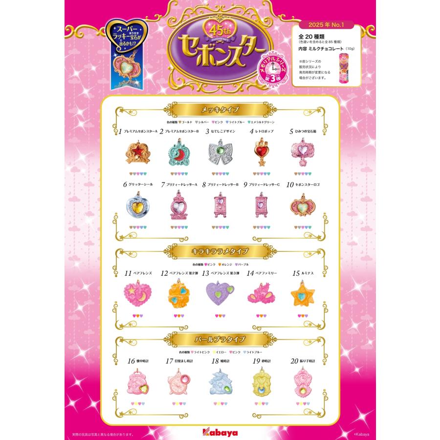 5個バラ売り〕カバヤ セボンスター 2025年 メモリアルシリーズ 第3弾 5